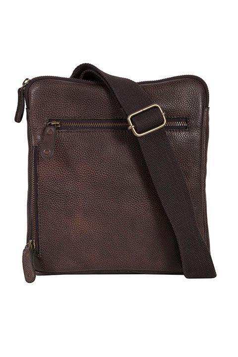 Scully CHOCOLATE CROSSBODY BAG - Scully Leather - Flyclothing LLC