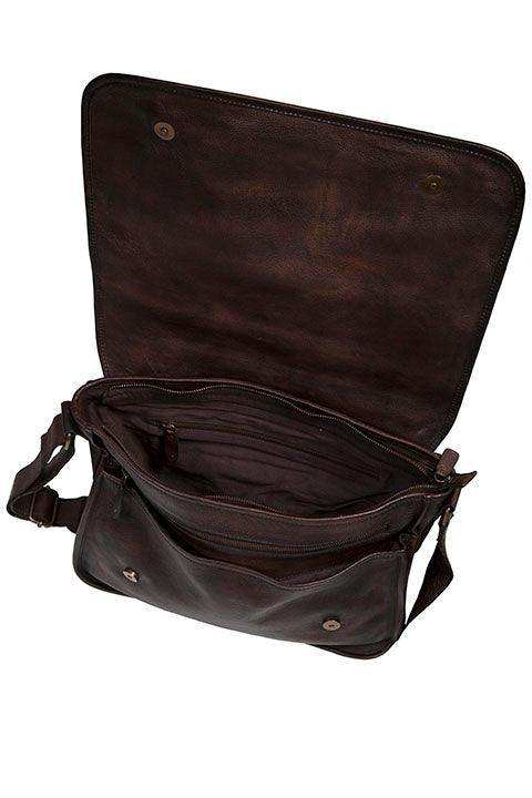 Scully CHOCOLATE MESSENGER BAG - Scully Leather - Flyclothing LLC