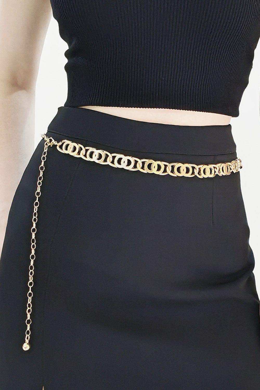 Alloy Lobster Clasp Belt - Trendsi - Flyclothing LLC