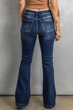 Button Fly Distressed Bootcut Jeans - Trendsi - Flyclothing LLC