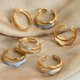 18K Gold-Plated Open Ring - Trendsi - Flyclothing LLC