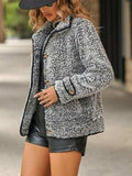 Fuzzy Pocketed Button Up Jacket - Trendsi - Flyclothing LLC