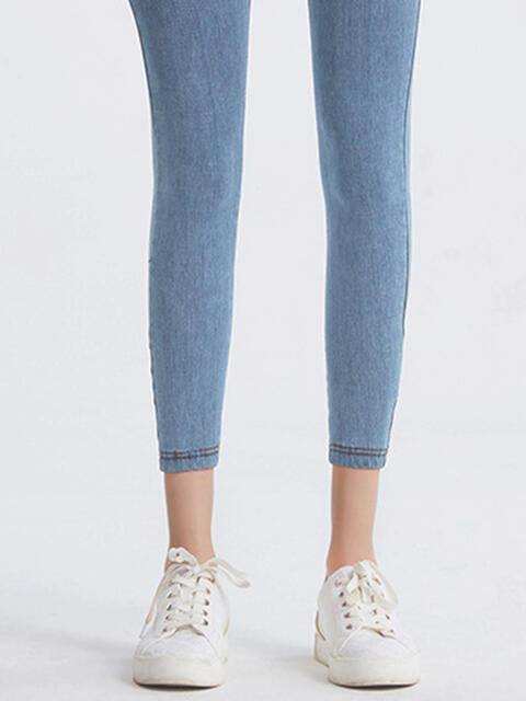 Wide Waistband Sports Leggings - Trendsi - Flyclothing LLC