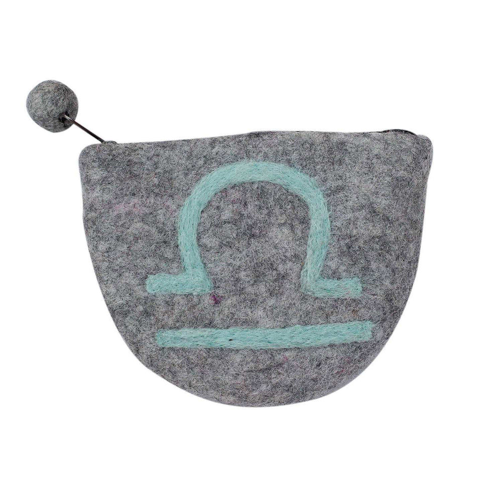 Felt Libra Zodiac Coin Purse - Global Groove - Global Crafts - Flyclothing LLC