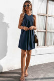 Round Neck Sleeveless Mini Dress - Trendsi - Flyclothing LLC