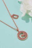 Moissanite A to J Pendant Necklace - Trendsi - Flyclothing LLC