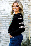 Graphic Leopard Patch Sweatshirt - Trendsi - Flyclothing LLC