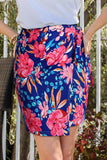 Floral Tied Mini Skirt - Trendsi - Flyclothing LLC