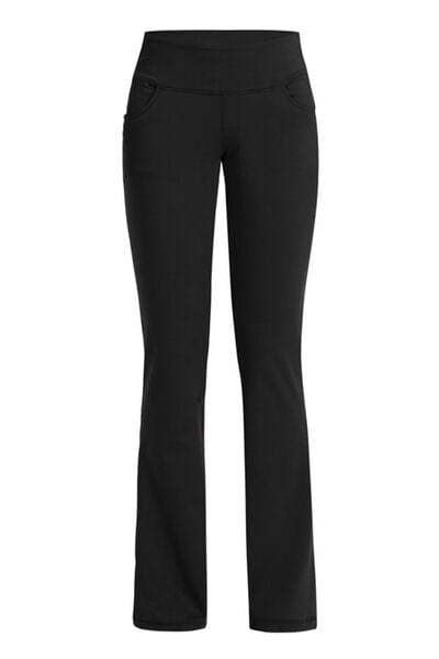 Pocketed High Waist Active Pants - Trendsi - Flyclothing LLC