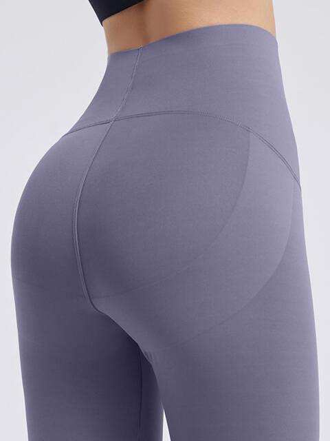 Wide Waistband Sports Shorts - Trendsi - Flyclothing LLC