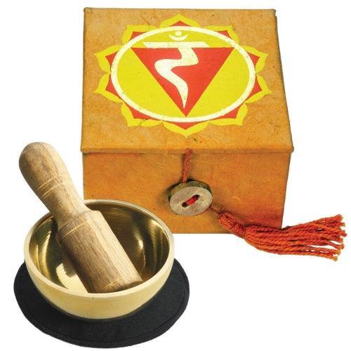 Mini Meditation Bowl Box: 2" Solar Plexus Chakra - DZI (Meditation) - DZI (Meditation)