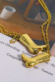 Cowboy Boot Pendant Stainless Steel Necklace - Trendsi - Flyclothing LLC