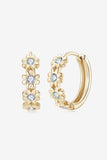 Moissanite 925 Sterling Silver Huggie Earrings - Trendsi - Flyclothing LLC