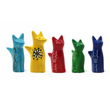 Soapstone Tiny Sitting Cats - Assorted Pack of 5 Colors - SMOLArt - Flyclothing LLC