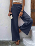 Full Size High Waist Wide Leg Pants - Trendsi - Flyclothing LLC
