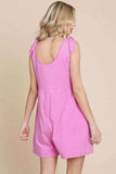 Culture Code Full Size Shoulder Knot Baggy Romper - Trendsi - Flyclothing LLC