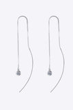 Moissanite 925 Sterling Silver Threader Earrings - Trendsi - Flyclothing LLC