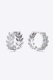 Moissanite Leaf 925 Sterling Silver Earrings - Trendsi - Flyclothing LLC