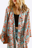 Printed Open Front Duster Cardigan - Trendsi - Flyclothing LLC