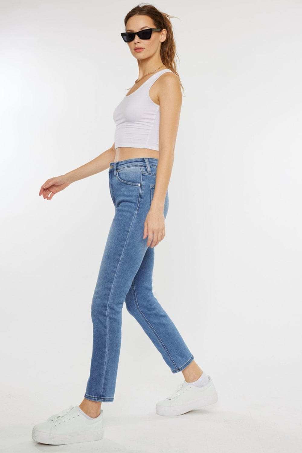 Kancan Full Size Cat's Whiskers High Waist Jeans - Trendsi - Flyclothing LLC