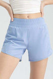 Elastic Waist Active Shorts - Trendsi - Flyclothing LLC