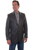 Scully GREY CAIMAN INSET BLAZER - Scully Leather - Flyclothing LLC