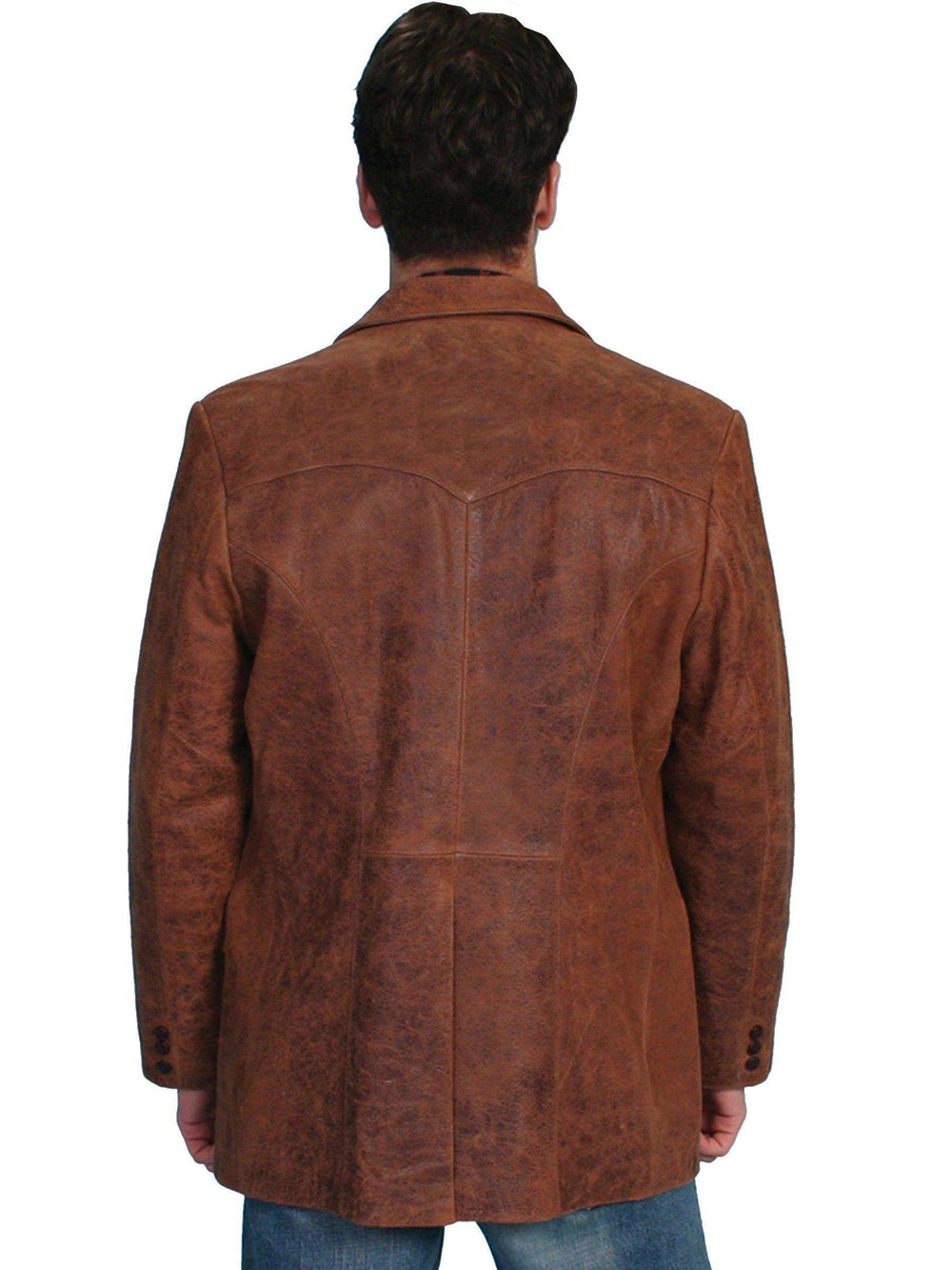 Scully BROWN CAIMAN INSET BLAZER - Scully Leather - Flyclothing LLC