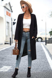 Dropped Shoulder Long Sleeve Cardigan with Pocket - Trendsi - Flyclothing LLC