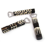 African Batik Bone Bottle Opener, Mixed Designs - Jedando - Flyclothing LLC