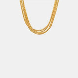 18K Gold-Plated Multi-Layer Clavicle Chain Necklace - Trendsi - Flyclothing LLC