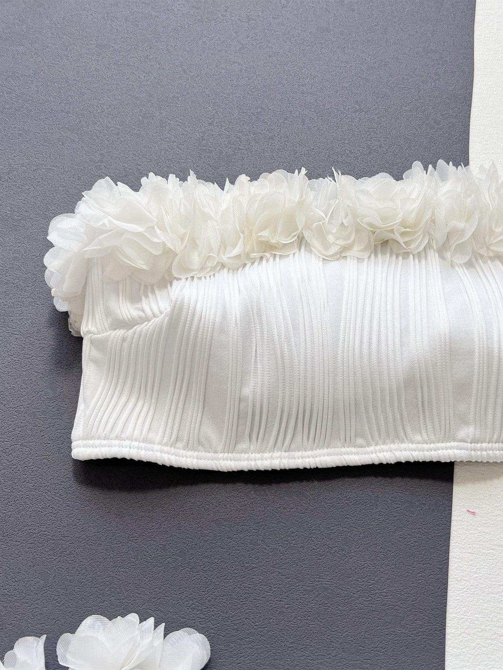 Applique Tie Back Two-Piece Bikini Set - Trendsi - Flyclothing LLC