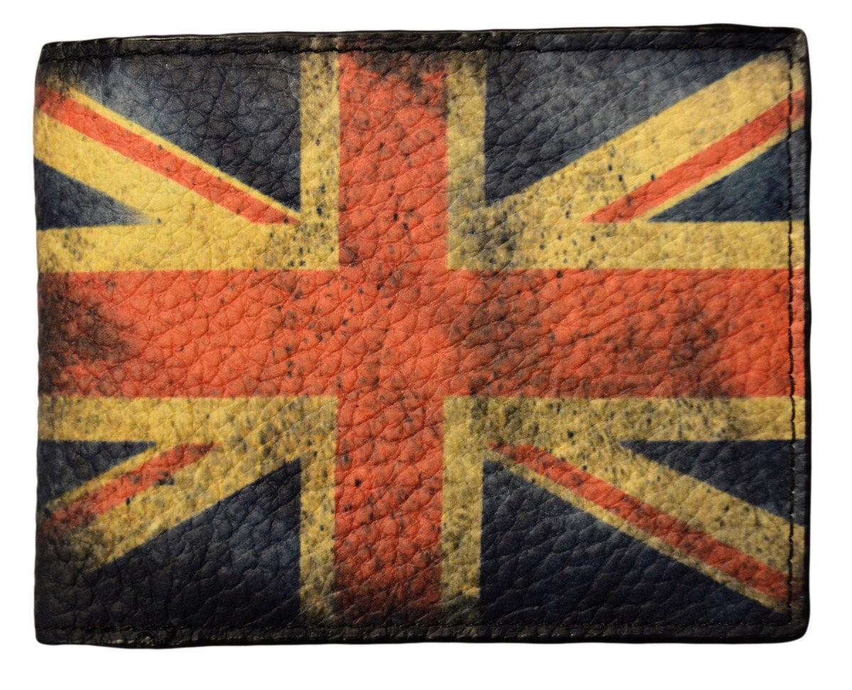 Britsh Flag Leather Wallet - Flyclothing LLC