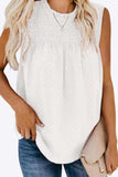Smocked Tie Back Frill Trim Tank - Trendsi - Flyclothing LLC