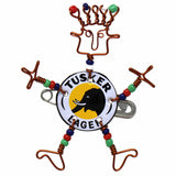 Dancing Girl Tusker Bottle Cap Pin with Beads - Creative Alternatives - Creative Alternatives - Flyclothing LLC