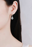 Moissanite Teardrop Earrings - Trendsi - Flyclothing LLC