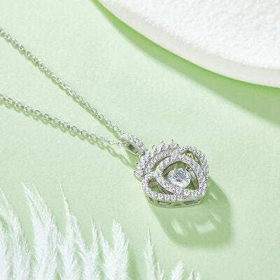 Moissanite 925 Sterling Silver Necklace - Trendsi - Flyclothing LLC