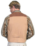 Scully BROWN LEATHER VEST - Scully Leather - Flyclothing LLC