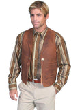 Scully BROWN LEATHER VEST - Scully Leather - Flyclothing LLC