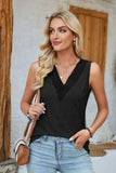 Lace Detail V-Neck Tank - Trendsi - Flyclothing LLC