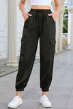 Long Tie Waist Pocketed Pants - Trendsi - Flyclothing LLC