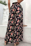 Floral Pull-On Wide Leg Pants - Trendsi - Flyclothing LLC