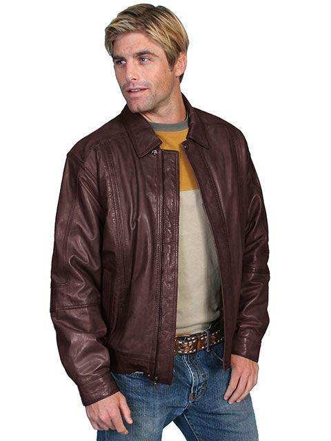 Scully Leather Chocolate Mens Jacket - Scully Leather - Flyclothing LLC