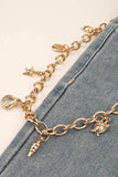Sea Element Charm Iron Chain Belt - Trendsi - Flyclothing LLC