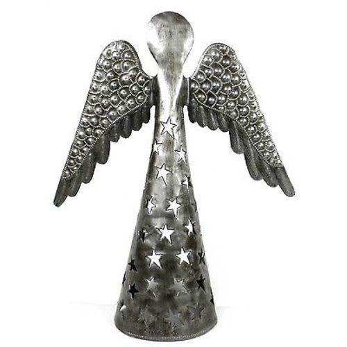 14-inch Metalwork Angel - Wings Down - Croix des Bouquets (H) - Croix des Bouquets - Flyclothing LLC