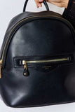 David Jones PU Leather Backpack - Trendsi - Flyclothing LLC