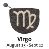 Felt Virgo Zodiac Coin Purse - Global Groove - Global Groove - Flyclothing LLC