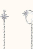Moissanite 925 Sterling Silver Threader Earrings - Trendsi - Flyclothing LLC