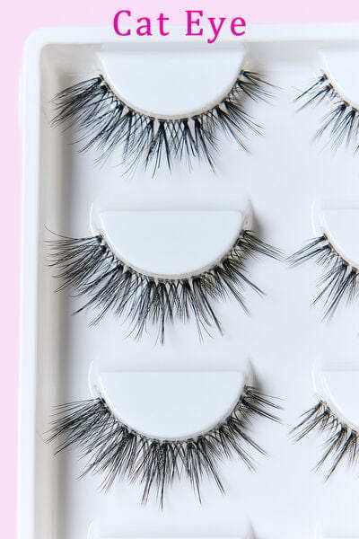 SO PINK BEAUTY Faux Mink Eyelashes 5 Pairs - Trendsi - Flyclothing LLC