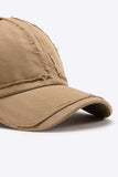 Distressed Adjustable Baseball Cap - Trendsi - Flyclothing LLC