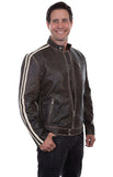 Scully CHARCOAL TRACK JACKET - Scully Leather - Flyclothing LLC